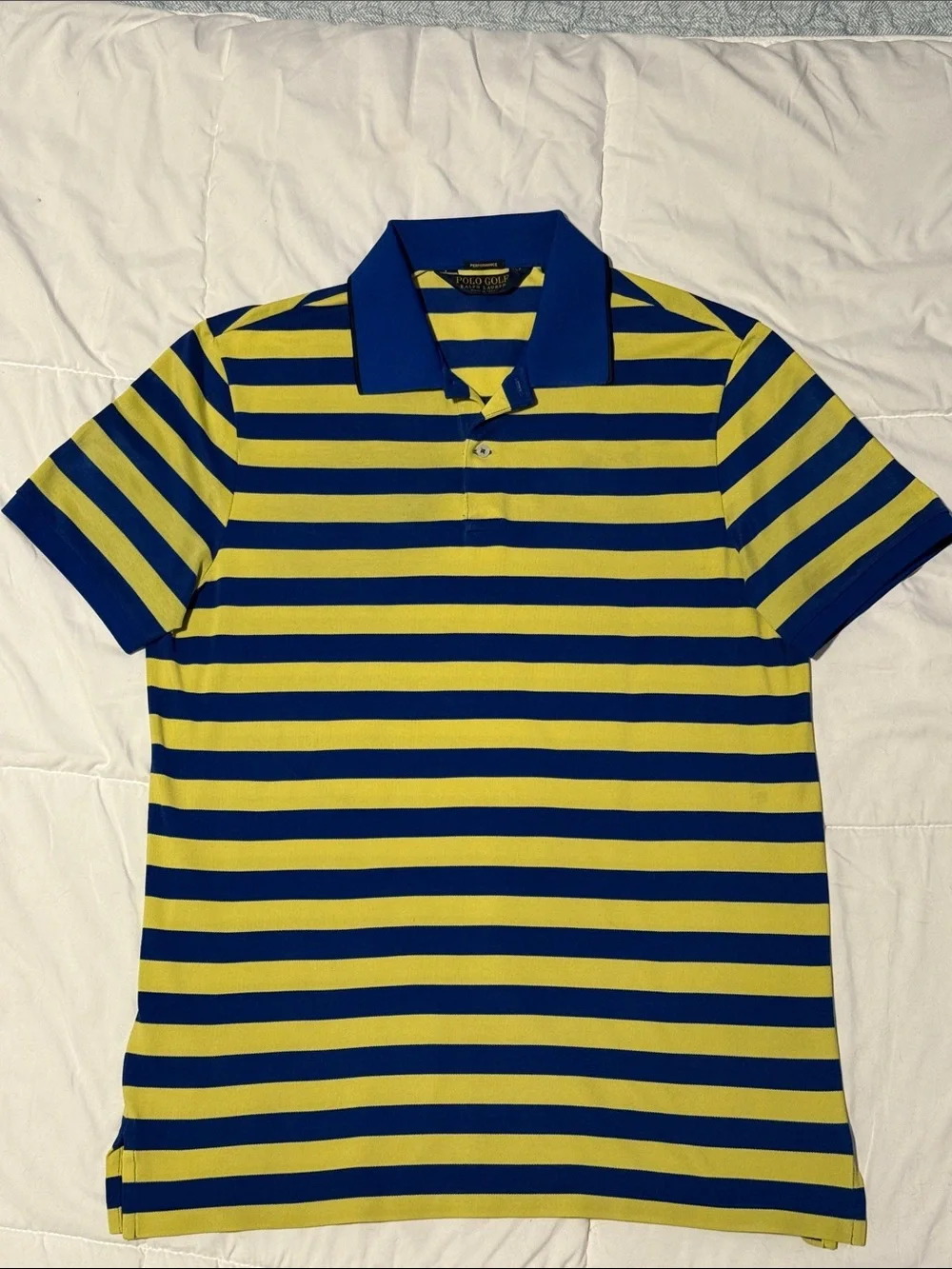 Polo Golf Ralph Lauren Performance Profit Fit Striped Polo Shirt Men’s L